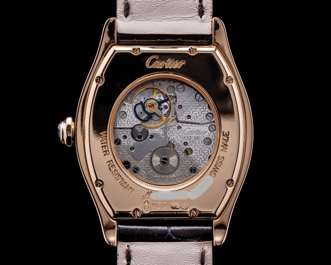 IMG_9081 Cartier Tortue Mens watch Unisex Manual winding Yellow gold 2496C Replica 4