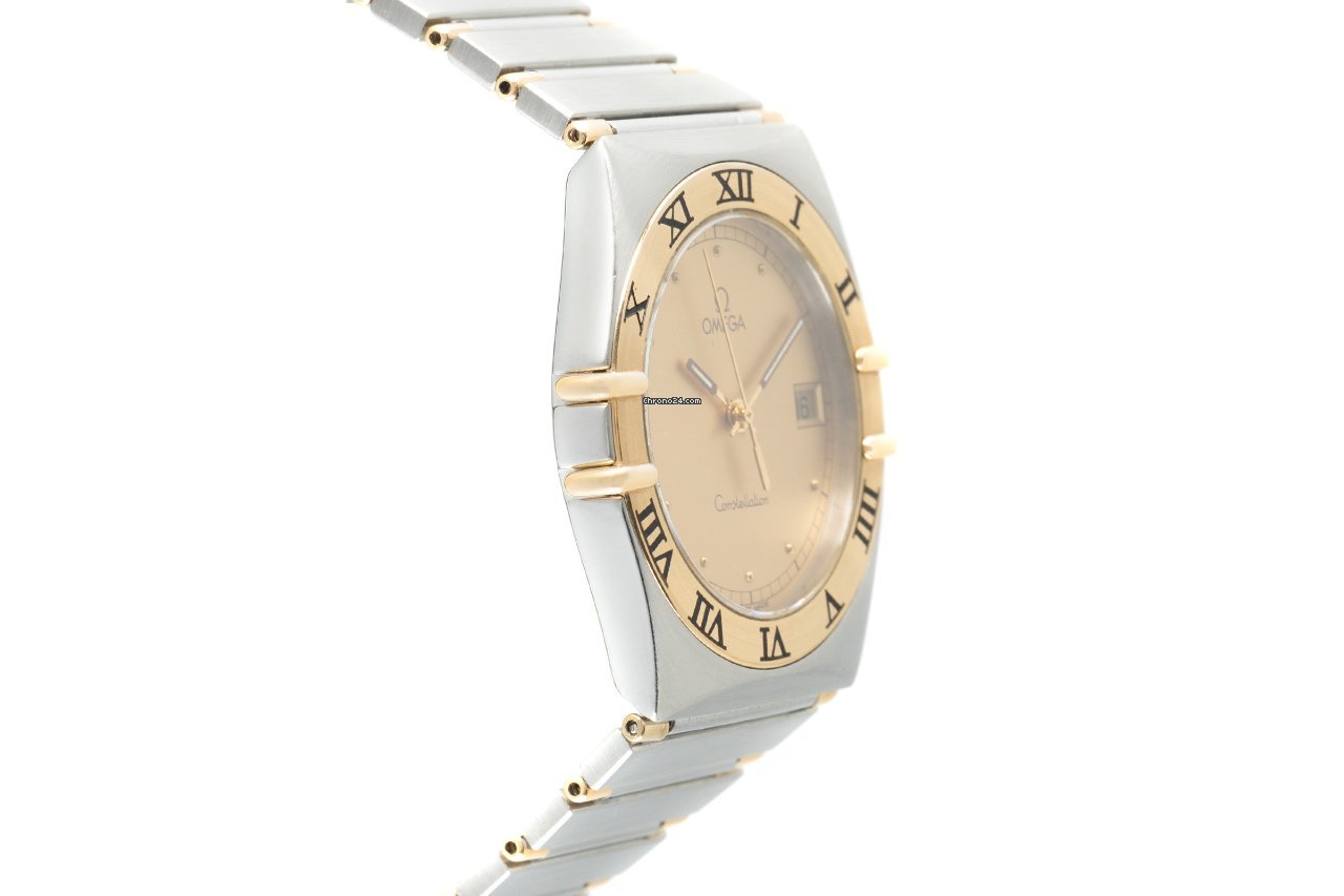 IMG_9081 Omega Constellation Day-Date Mens watch Unisex Quartz Gold Steel 396.1070.1 Replica 4