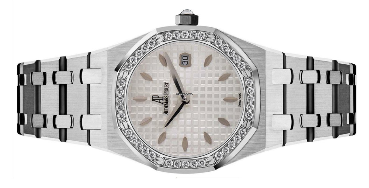 IMG_9081 Audemars Piguet Royal Oak Lady Womens watch Quartz Steel 67621ST.ZZ.1230ST.01 Replica 4
