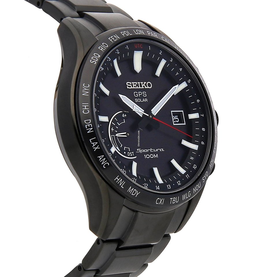 IMG_9081 Seiko Sportura Mens watch Unisex Quartz Steel SSF005 Replica 4