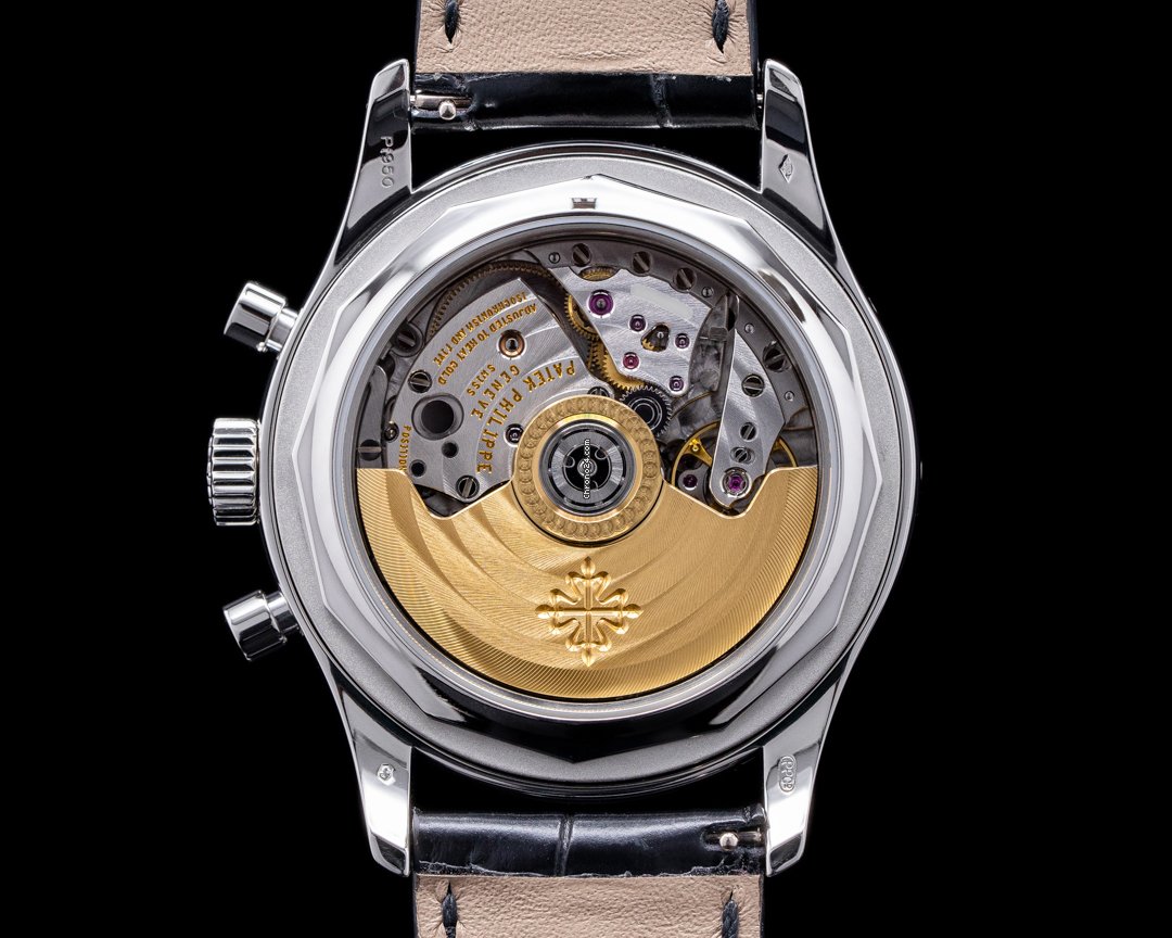 IMG_9081 Patek Philippe Annual Calendar Chronograph Mens watch Unisex Automatic Platinum 5960P-016 Replica 4