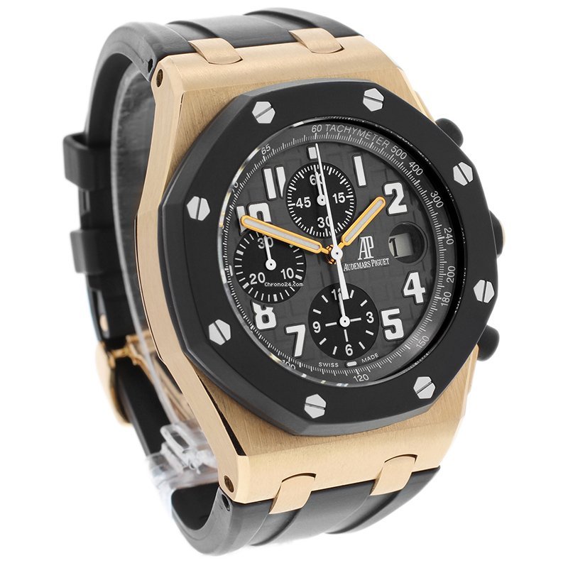 IMG_9081 Audemars Piguet Royal Oak Offshore Chronograph Mens watch Unisex Rose gold 25940OK.OO.D002CA.01 Replica 4