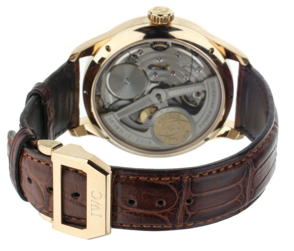 IMG_9081 IWC Portuguese Perpetual Calendar Mens watch Unisex Automatic Rose gold IW5032-02 Replica 4
