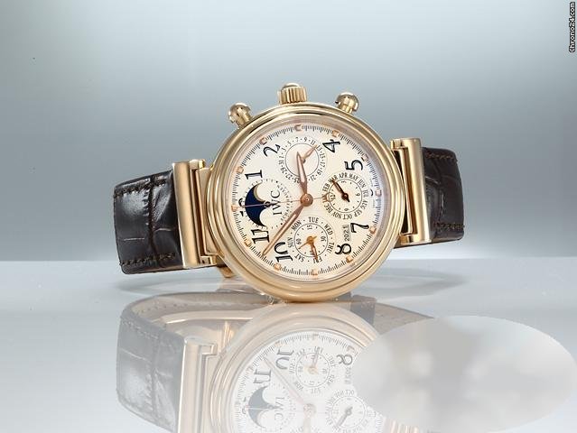 IWC Da Vinci Perpetual Calendar Mens watch Unisex Automatic Rose gold IW3758 Replica 4