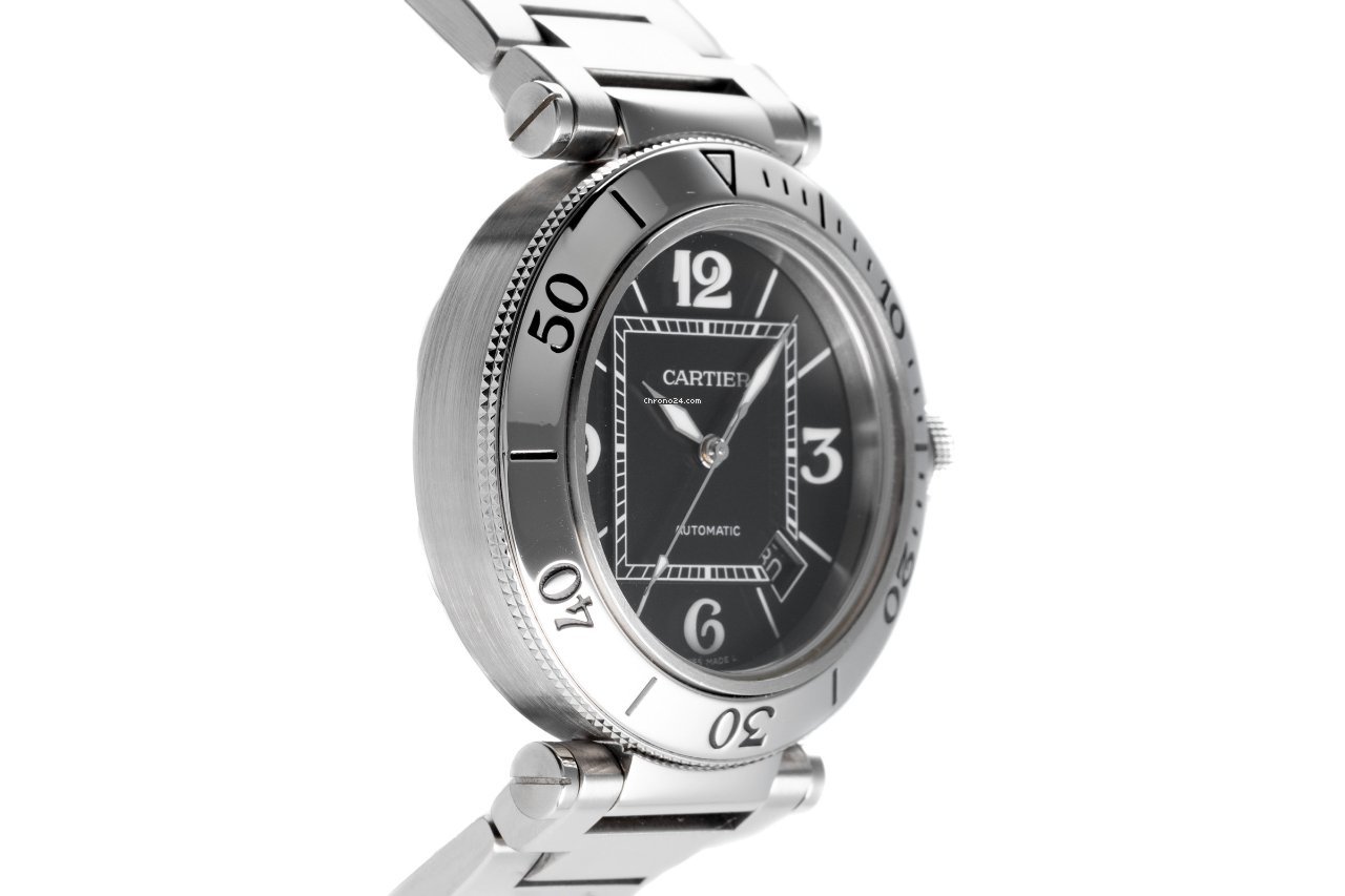 IMG_9081 Cartier Pasha Seatimer Mens watch Unisex Automatic Steel 2790 Replica 4