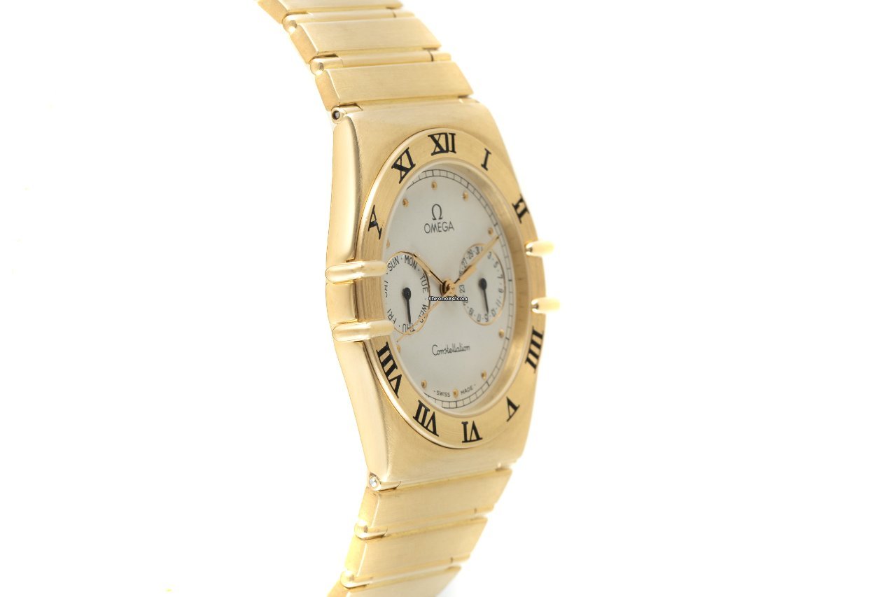 Omega Constellation Day-Date Mens watch Unisex Quartz Yellow gold 1102.30.00 Replica 4
