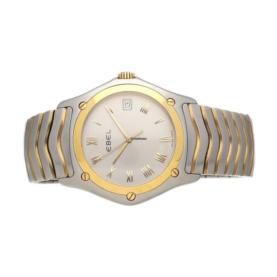 Ebel Classic Mens watch Unisex Quartz Gold Steel E1187F41 Replica 4
