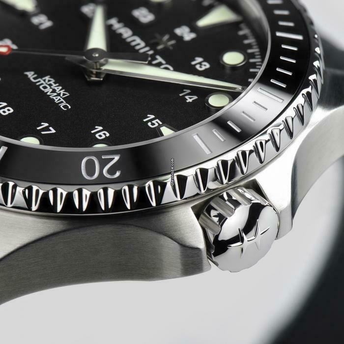 IMG_9081 Hamilton Khaki Navy Scuba Mens watch Unisex Automatic Steel H82515330 Replica 4