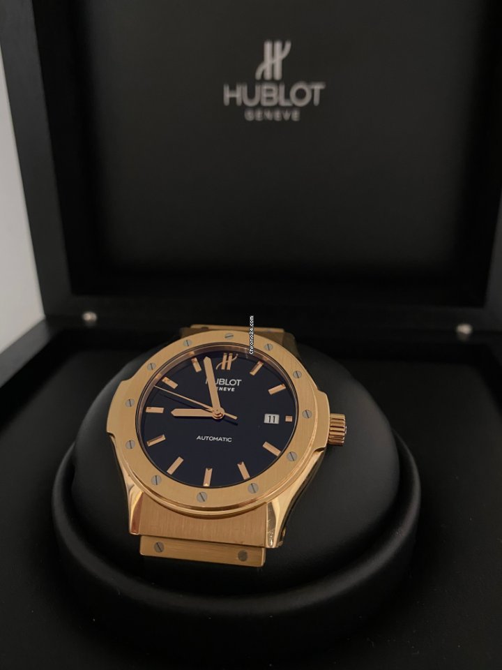 IMG_9081 Hublot Classic Fusion 45, 42, 38, 33 mm Mens watch Unisex Automatic Rose gold 1915.8 Replica 4