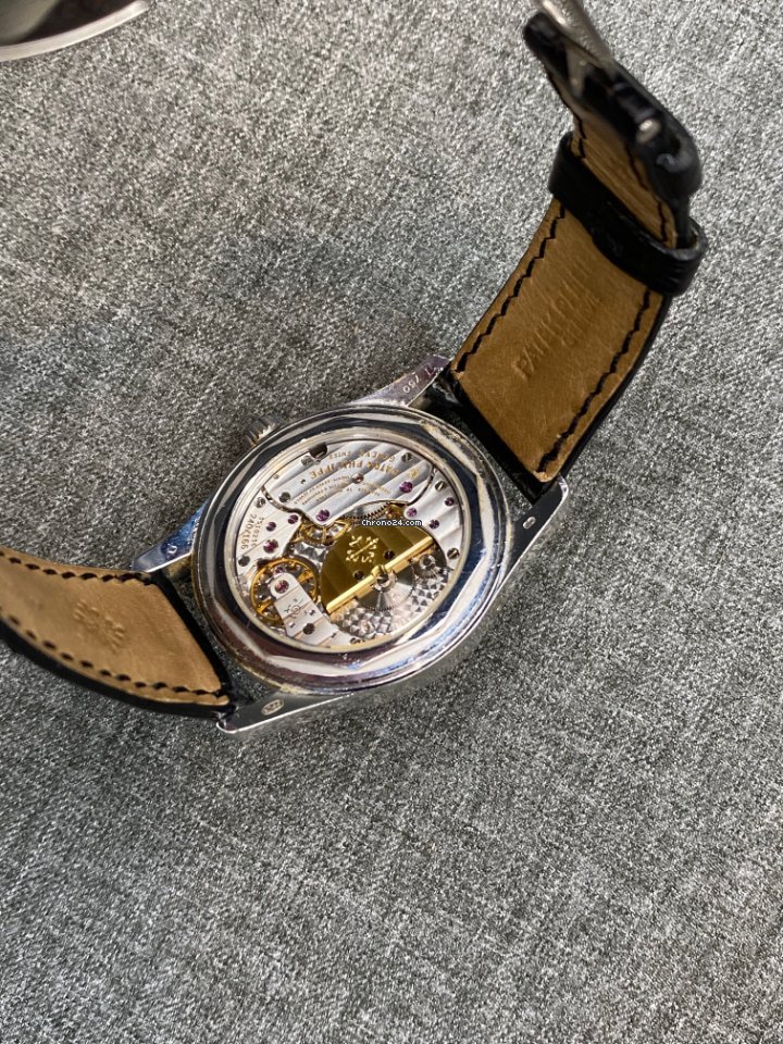 IMG_9081 Patek Philippe Calatrava Mens watch Unisex Automatic White gold 6000G-010 Replica 4