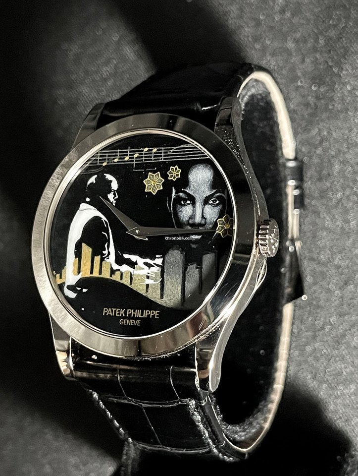 IMG_9081 Patek Philippe Calatrava Mens watch Unisex Automatic White gold 5089g-067 Replica 4