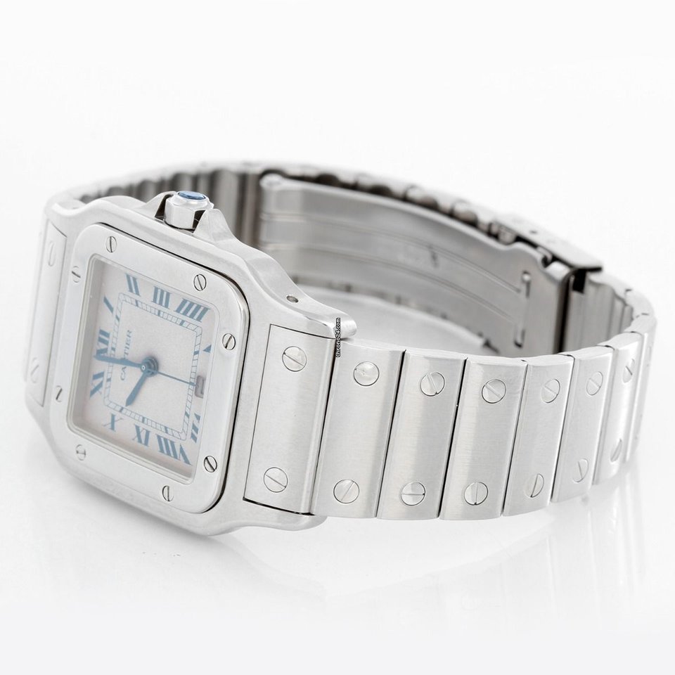 Cartier Santos Galbee Mens watch Unisex Quartz Steel W20060D6 1564 Replica 4