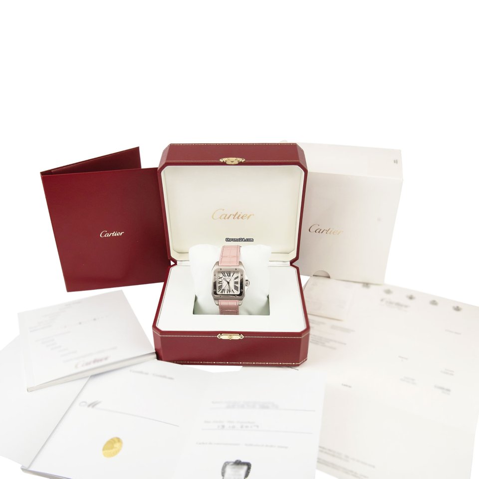 IMG_9081 Cartier Santos 100 Womens watch Automatic Steel W20126X8 Replica 4