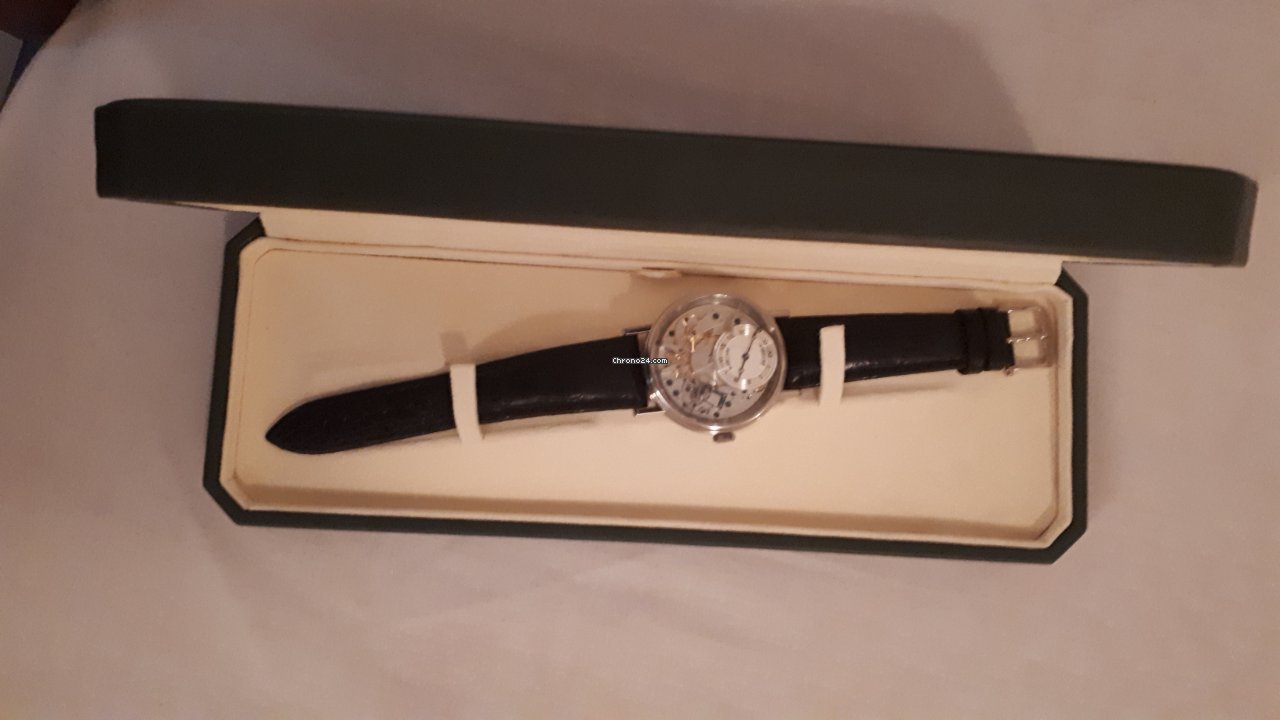 IMG_9081 Breguet Tradition Mens watch Unisex Manual winding White gold 7057BB 11 9W6 Replica 4