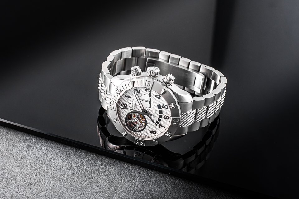 IMG_9081 Zenith Defy El Primero Mens watch Unisex Automatic Steel 03.0516.4021 Replica 4