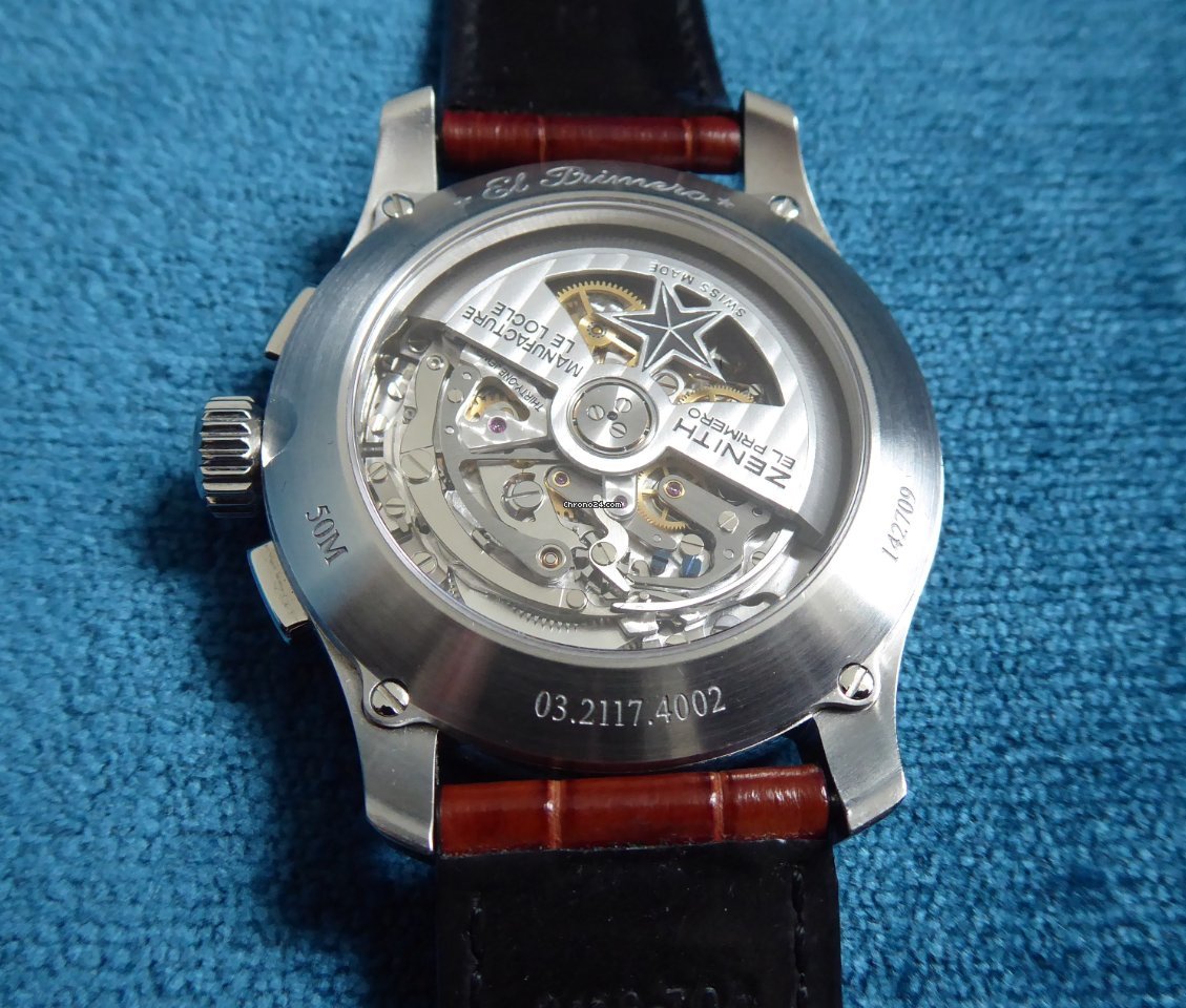 IMG_9081 Zenith Captain Chronograph Mens watch Unisex Automatic Steel 03.2117.4002 Replica 4