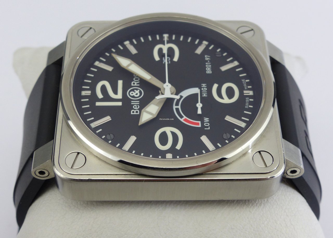 IMG_9081 Bell & Ross BR 01-97 Reserve de Marche Mens watch Unisex Automatic Steel BR01-97-S Replica 4