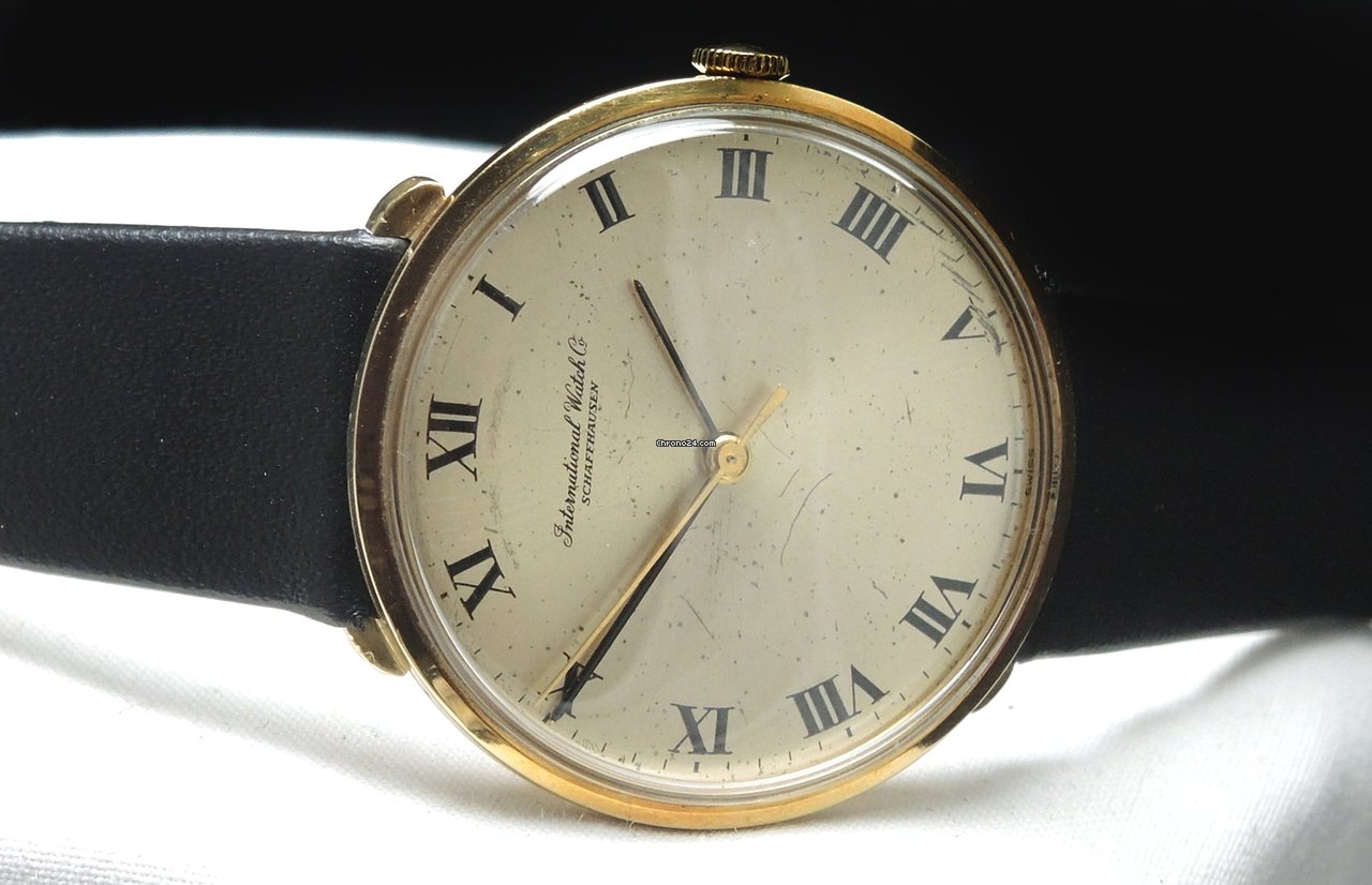 IMG_9081 IWC Mens watch Unisex Manual winding Yellow gold 2401 Replica 4