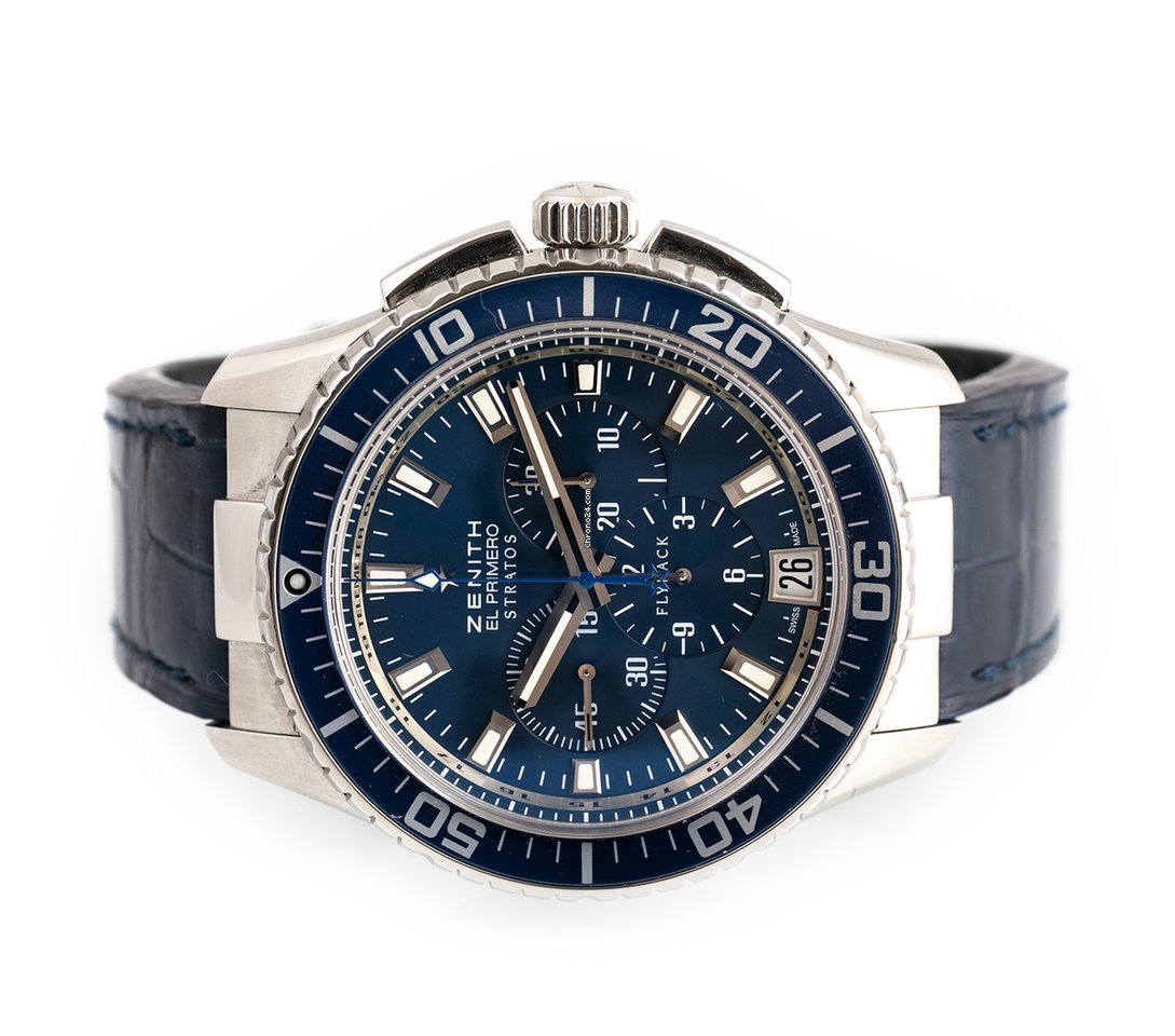 Zenith El Primero Stratos Flyback Mens watch Unisex Automatic Steel 03.2067.405 Replica 4