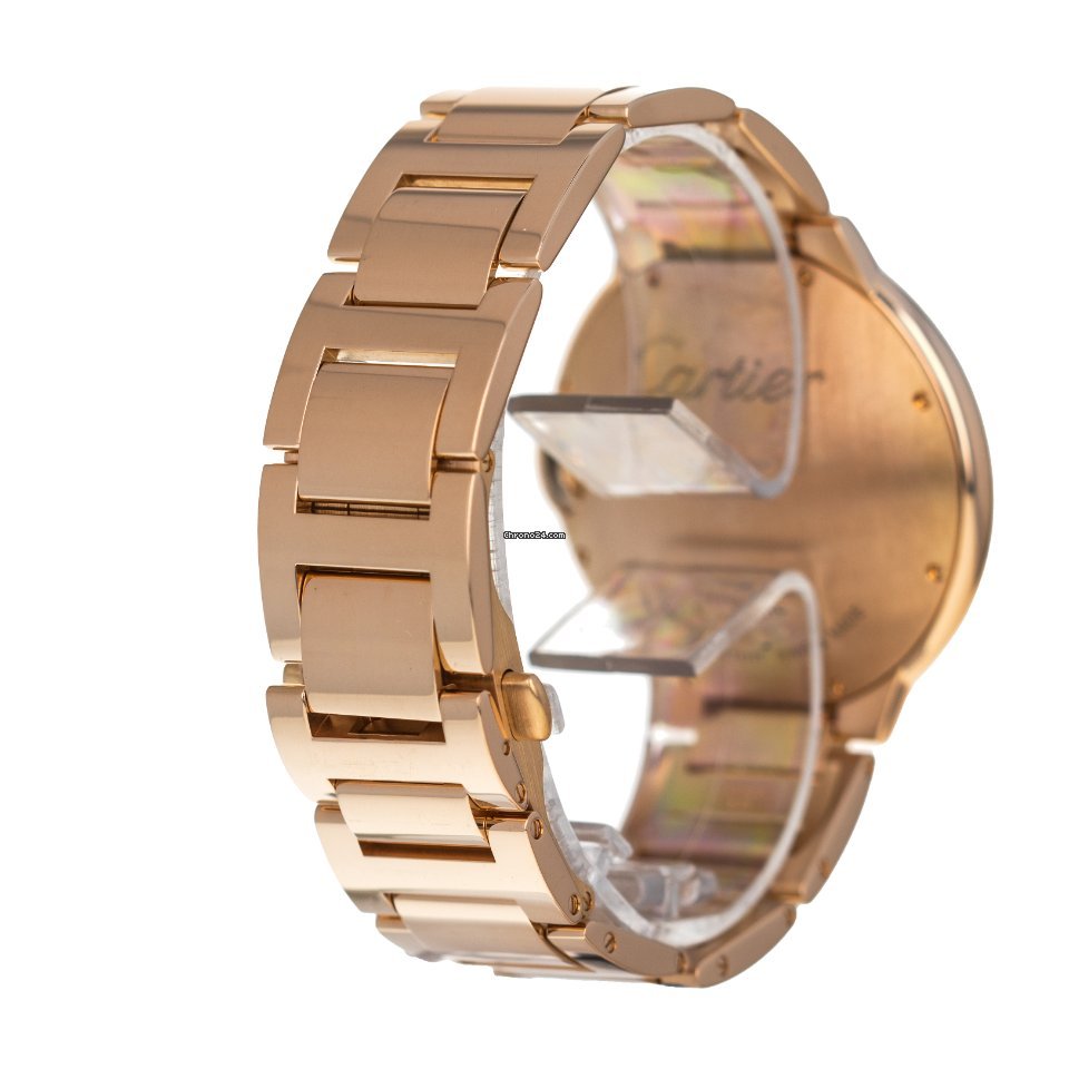 IMG_9081 Cartier Ballon Bleu 42mm Mens watch Unisex Automatic Rose gold W6920036 2999 Replica 4