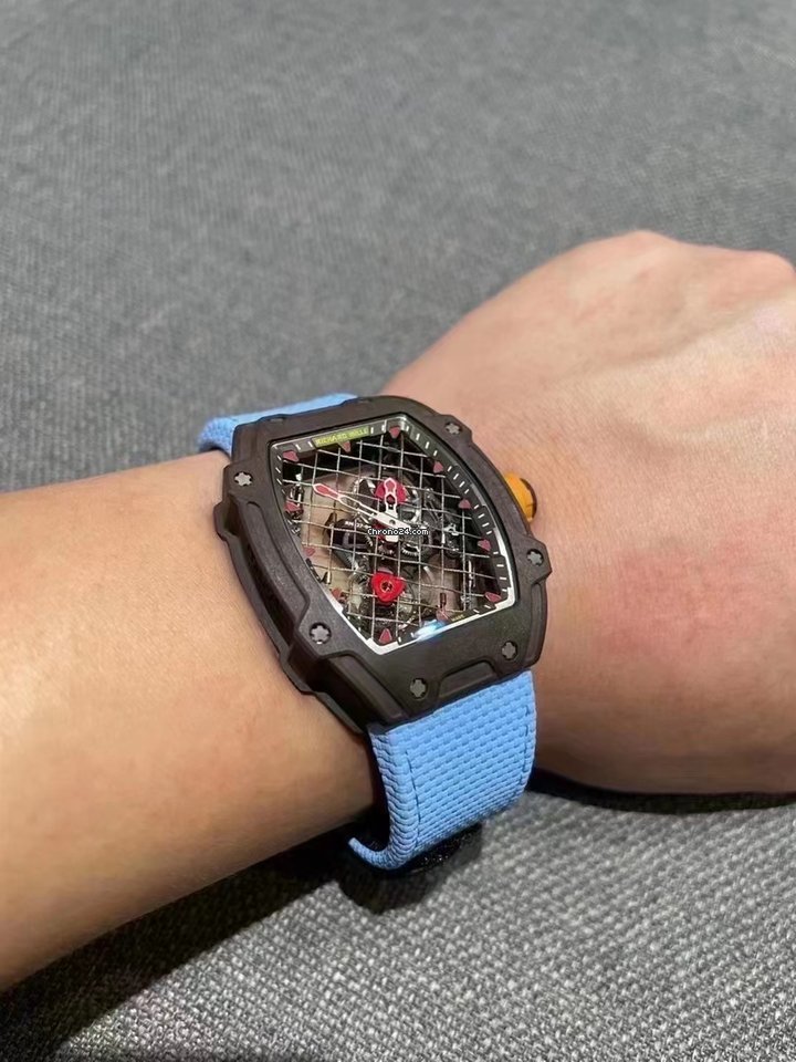 IMG_9081 Richard Mille RM 027 Mens watch Unisex Automatic Richard Mille Rafael Nadal RM 27-04 Tourbillon TitaCarb Limited to 50pcs Worldwide Replica 4
