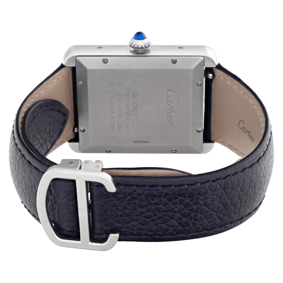 IMG_9081 Cartier Tank Solo Mens watch Unisex Automatic Steel W5200027 Replica 4