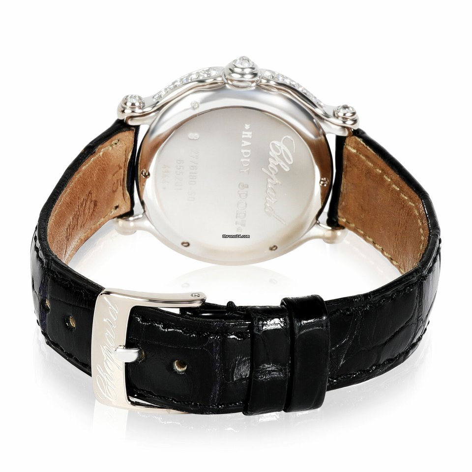 IMG_9081 Chopard Happy Sport Womens watch Quartz White gold 27 6180-50 Replica 4