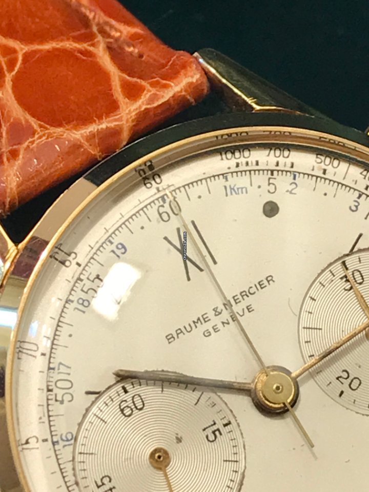 IMG_9081 Baume & Mercier Mens watch Unisex Manual winding Yellow gold Baume & mercier chrono Replica 4