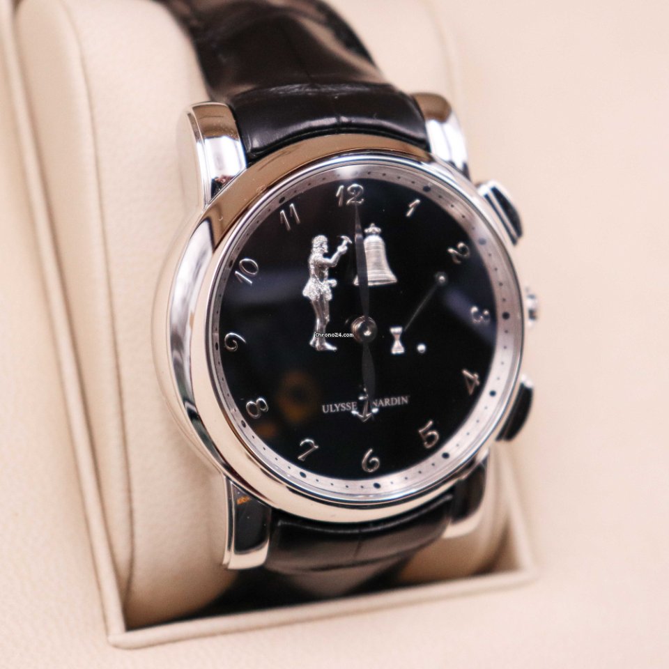 Ulysse Nardin Hourstriker Mens watch Unisex Manual winding Platinum 6109-103 E2 Replica 4