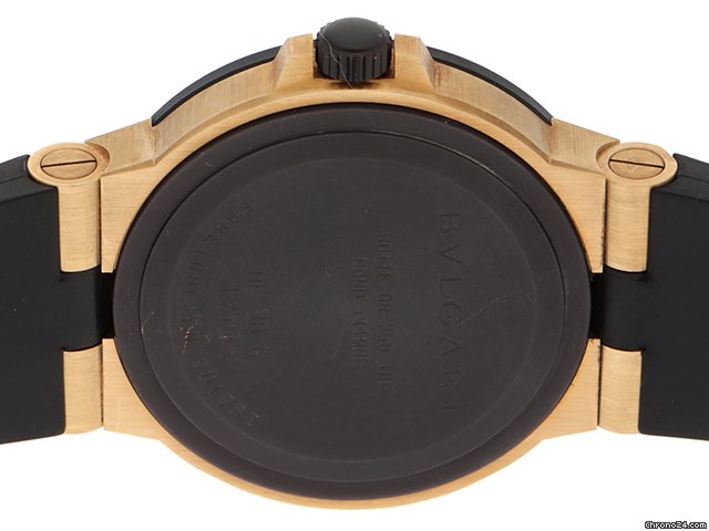 IMG_9081 Bulgari Diagono Mens watch Unisex Automatic Yellow gold AL38G Replica 4