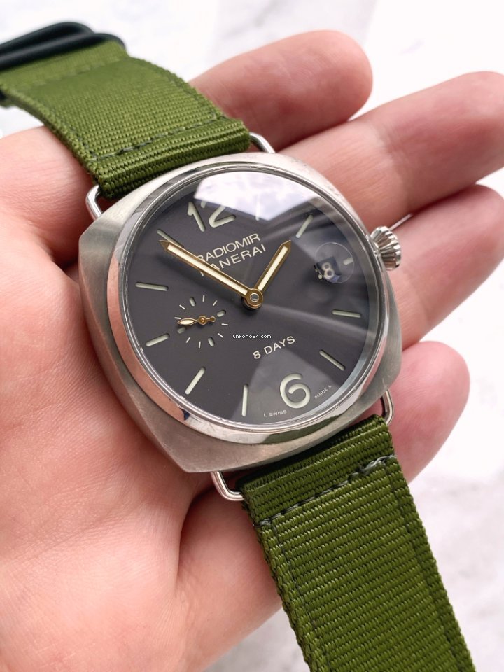 IMG_9081 Panerai Radiomir 8 Days Mens watch Unisex Manual winding Titanium 00346 Replica 4