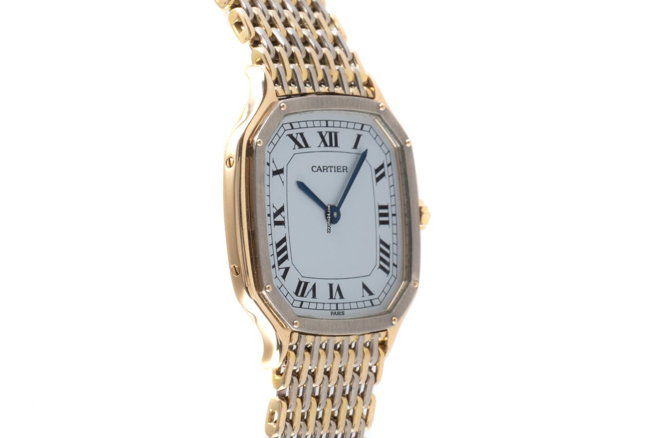 Cartier Santos Dumont Womens watch Manual winding Yellow gold 9606 Replica 4