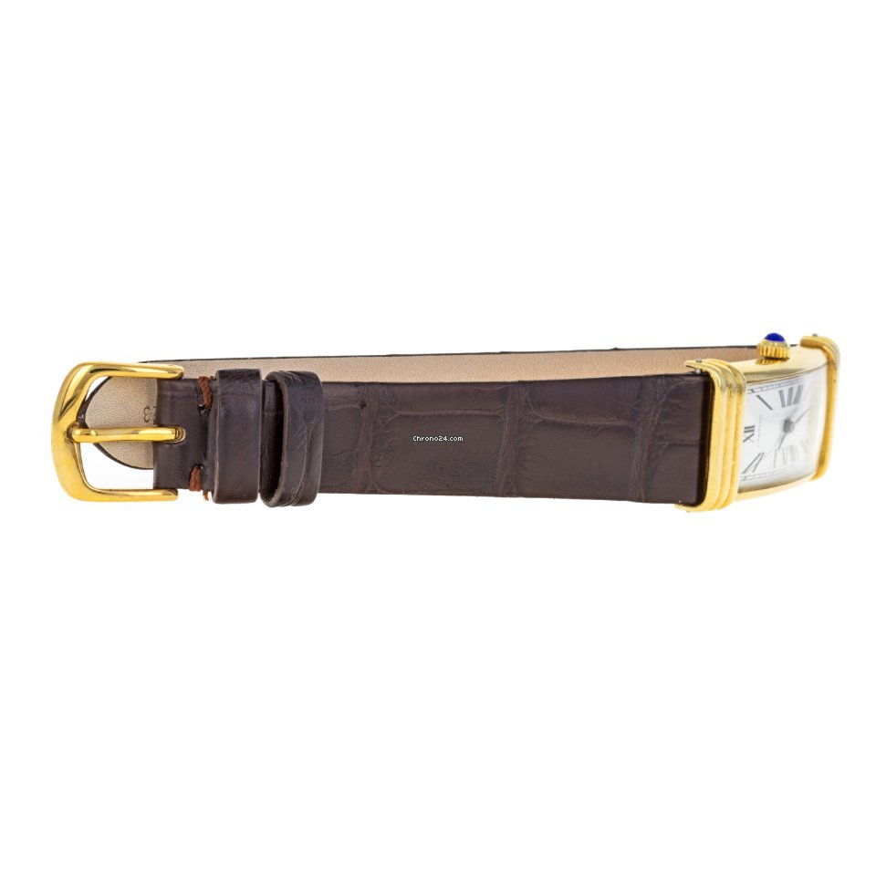 Cartier Tank Mens watch Unisex Manual winding Yellow gold 864 Replica 4