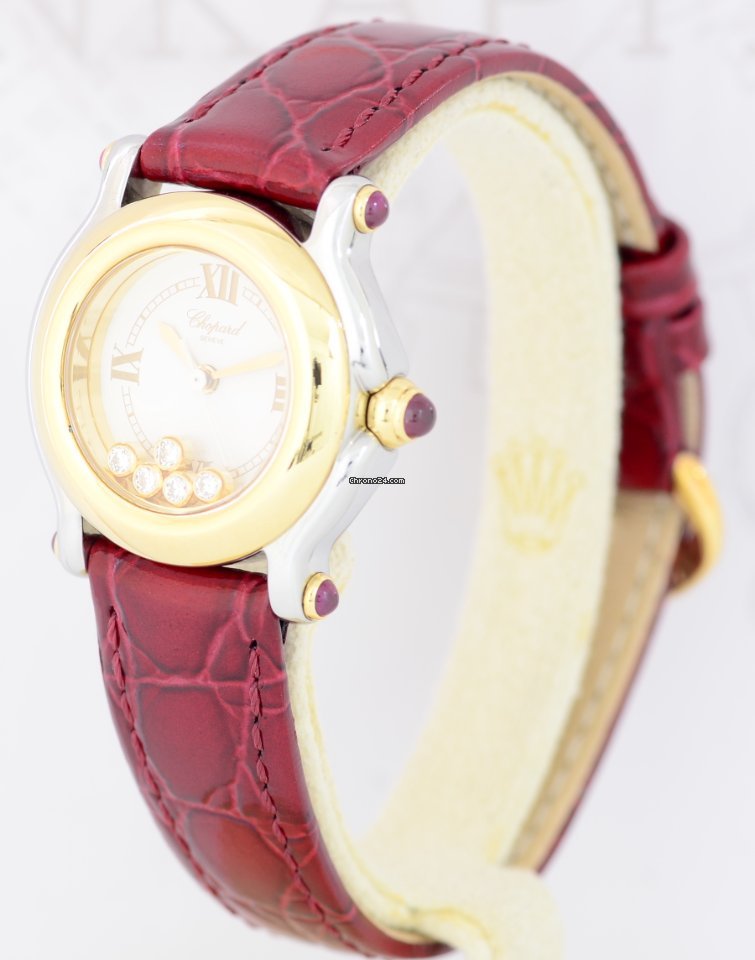 IMG_9081 Chopard Happy Sport Womens watch Quartz Gold Steel 27 8246-21 Replica 4