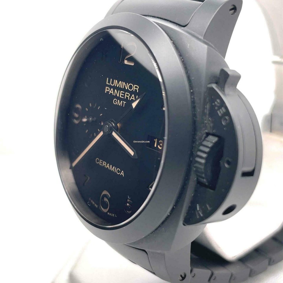 IMG_9081 Panerai Luminor 1950 3 Days GMT Automatic Automatic Ceramic PAM00438 Replica 4