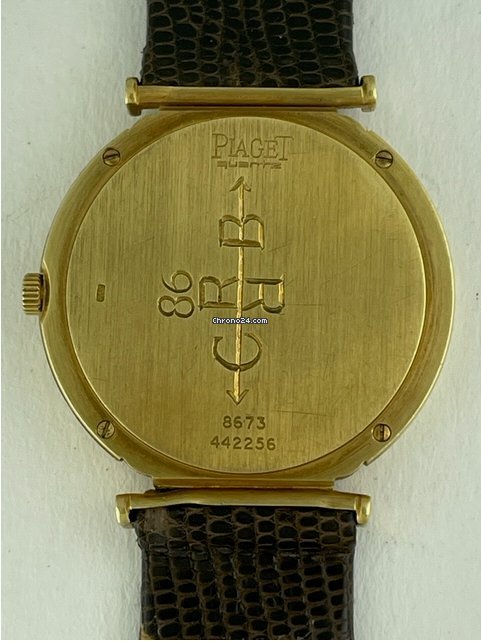 IMG_9081 Piaget Polo Mens watch Unisex Quartz Yellow gold 8673 Replica 4