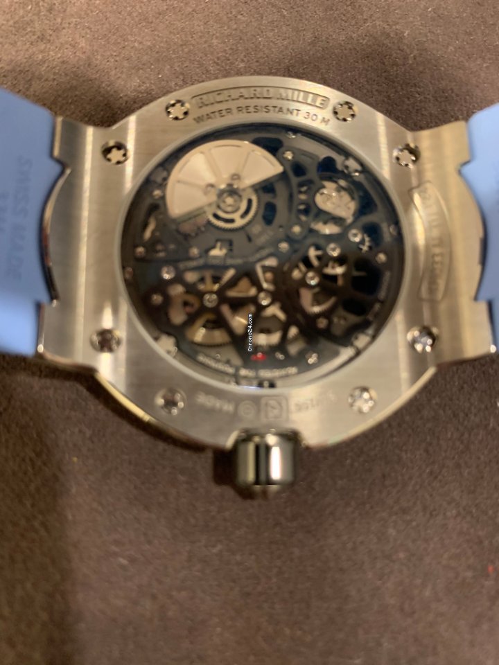 IMG_9081 Richard Mille Mens watch Unisex Automatic Titanium RM 033 Replica 4