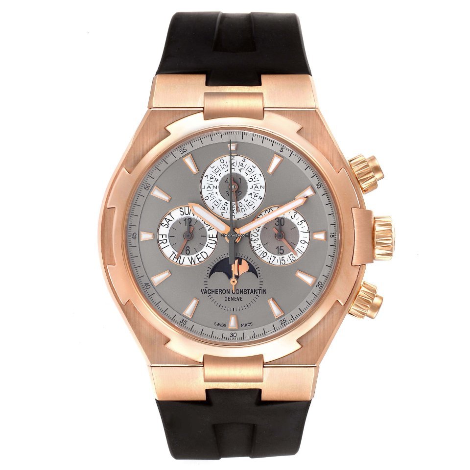 IMG_9081 Vacheron Constantin Overseas Chronograph Mens watch Unisex Automatic Rose gold 49020 000R-9753 Replica 4