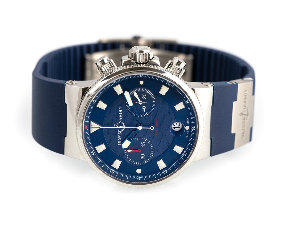 Ulysse Nardin Blue Seal Mens watch Unisex Automatic Steel 353-68LE-3 Replica 4