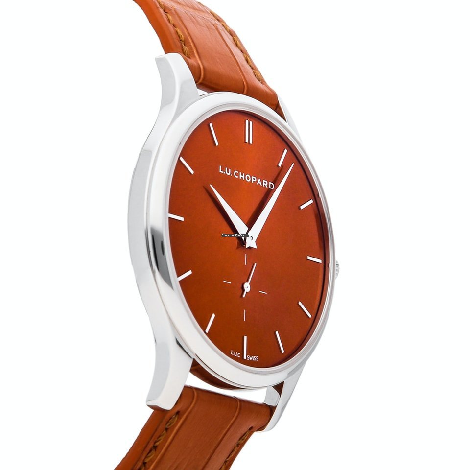Chopard L.U.C Mens watch Unisex Automatic White gold 161920-1005 Replica 4