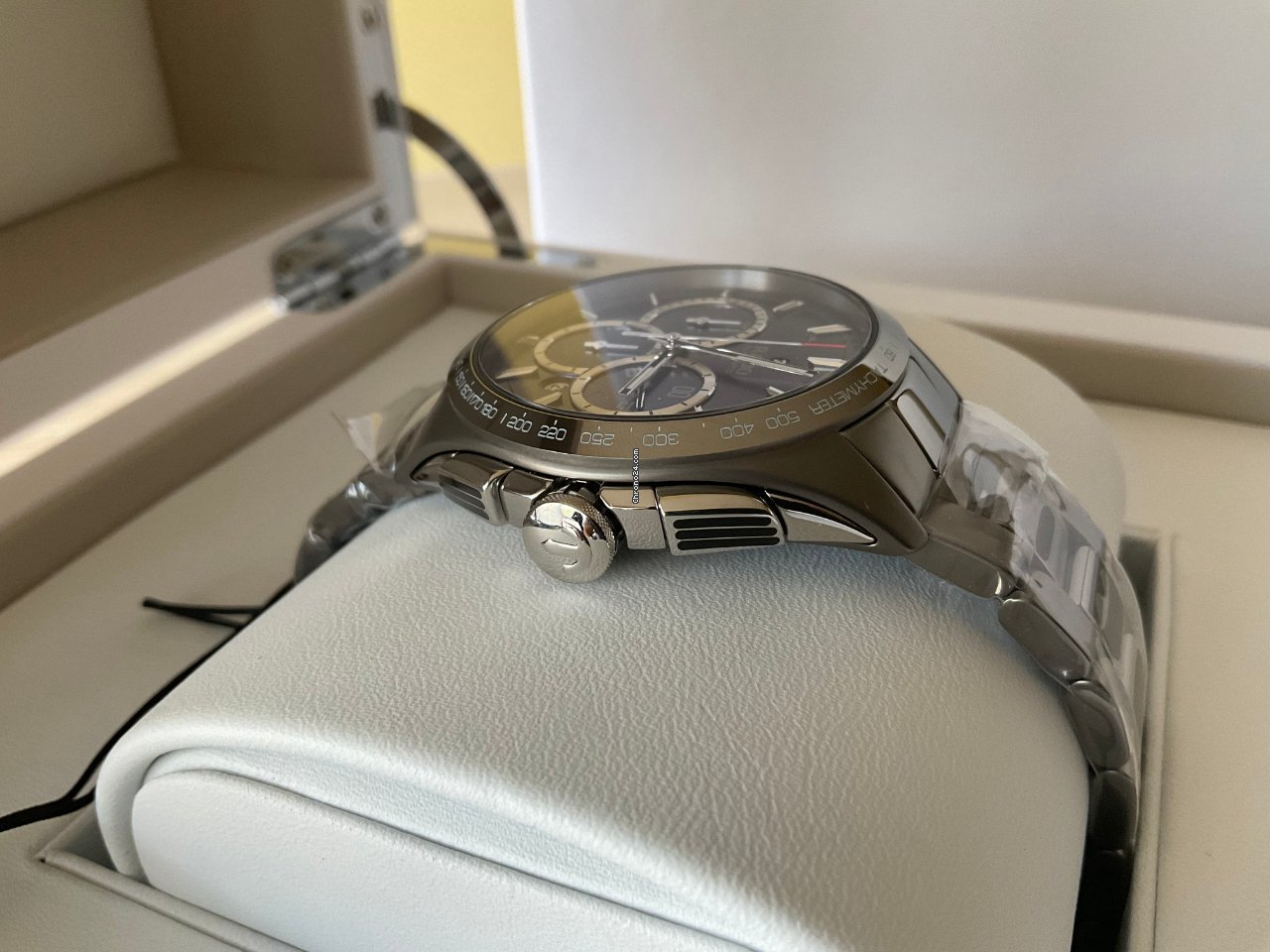 IMG_9081 Rado HyperChrome Chronograph Mens watch Unisex Automatic Ceramic R32024202 Replica 4