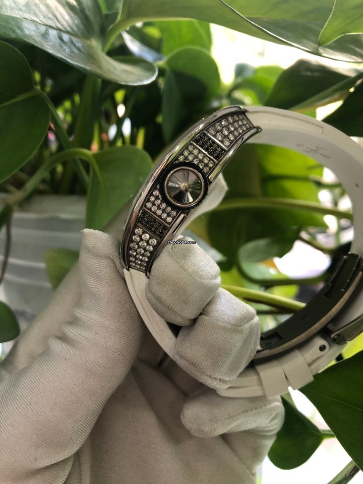 IMG_9081 Richard Mille Mens watch Unisex Automatic White gold RM 023 Replica 4