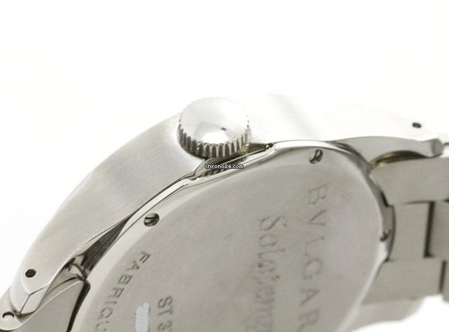 IMG_9081 Bulgari Solotempo Mens watch Unisex Quartz Steel ST37S Replica 4