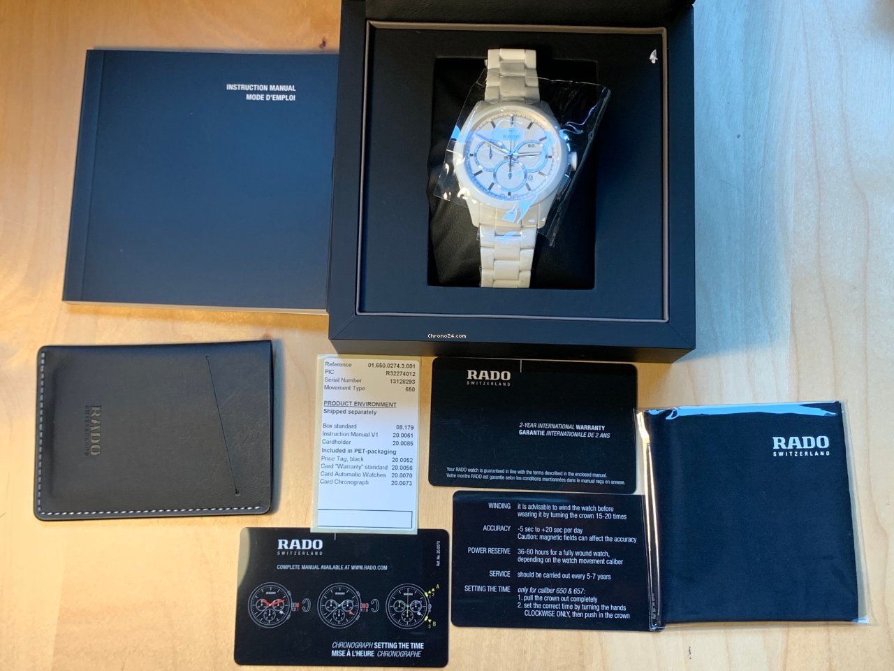 IMG_9081 Rado HyperChrome Chronograph Mens watch Unisex Automatic Ceramic R32274012 Replica 4