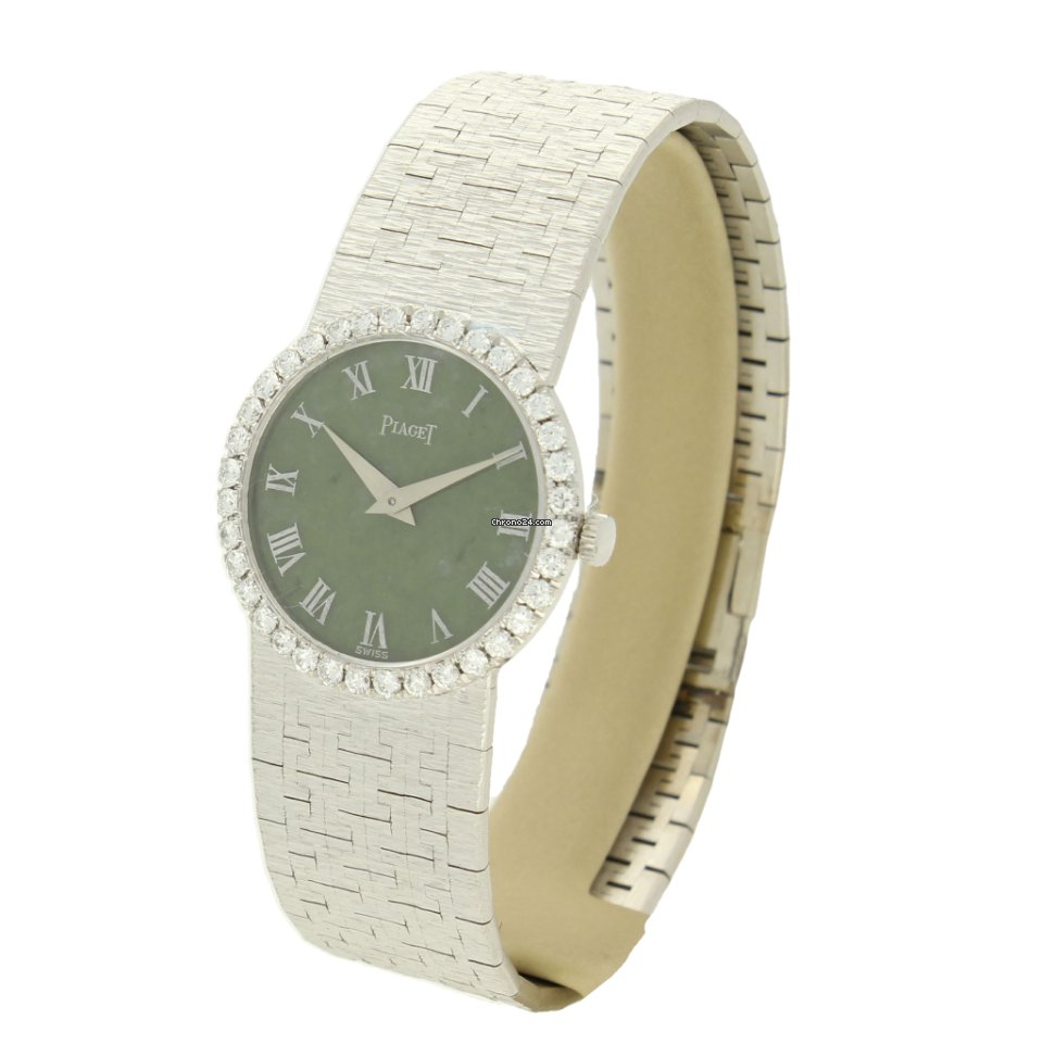 IMG_9081 Piaget Womens watch Manual winding White gold Piaget 9706 A6 Replica 4