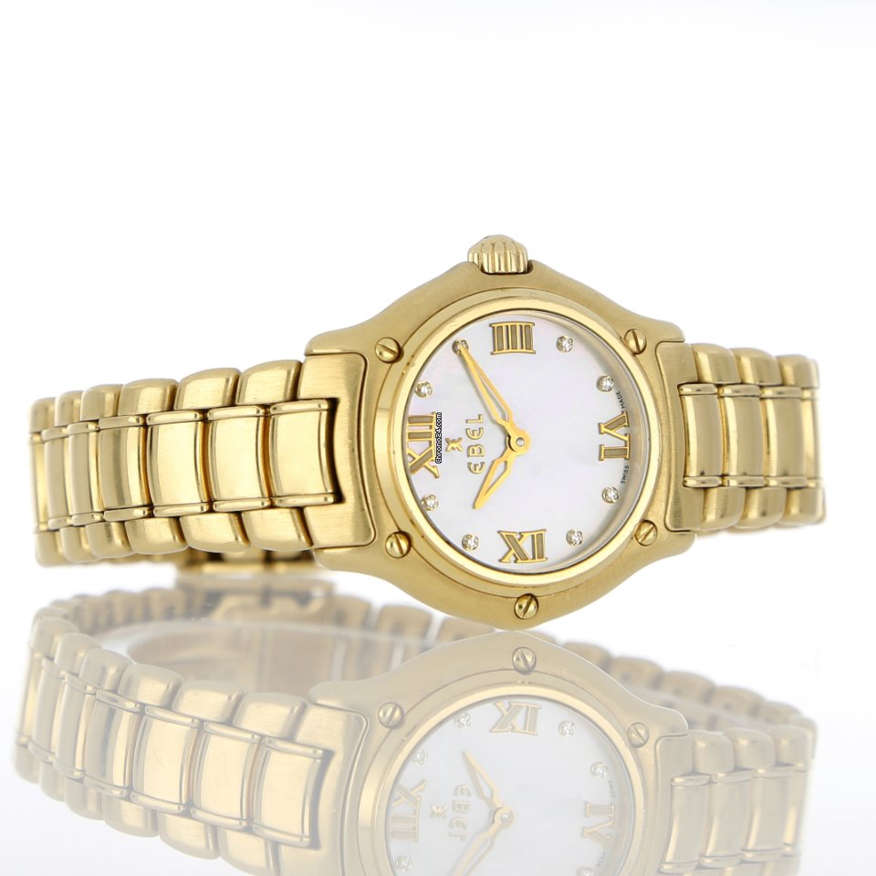 IMG_9081 Ebel 1911 Womens watch Quartz Yellow gold 1911 Replica 4