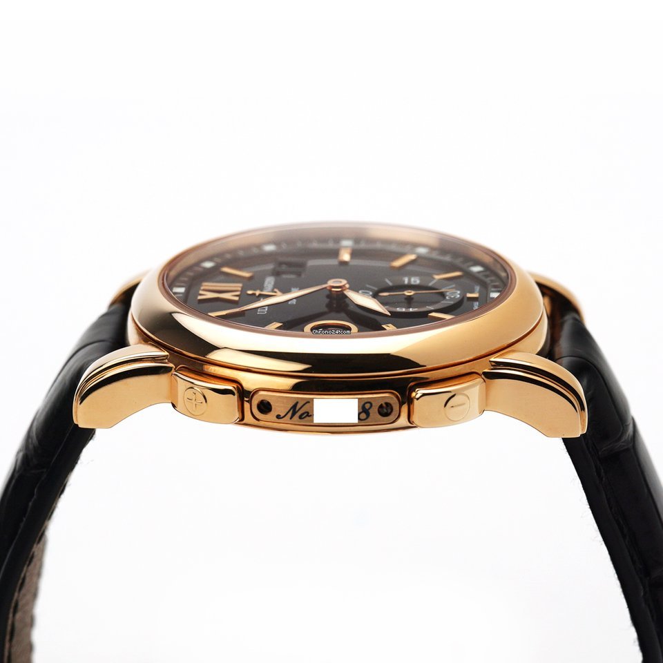 IMG_9081 Ulysse Nardin Dual Time Mens watch Unisex Automatic Rose gold 246-55 32 Replica 4