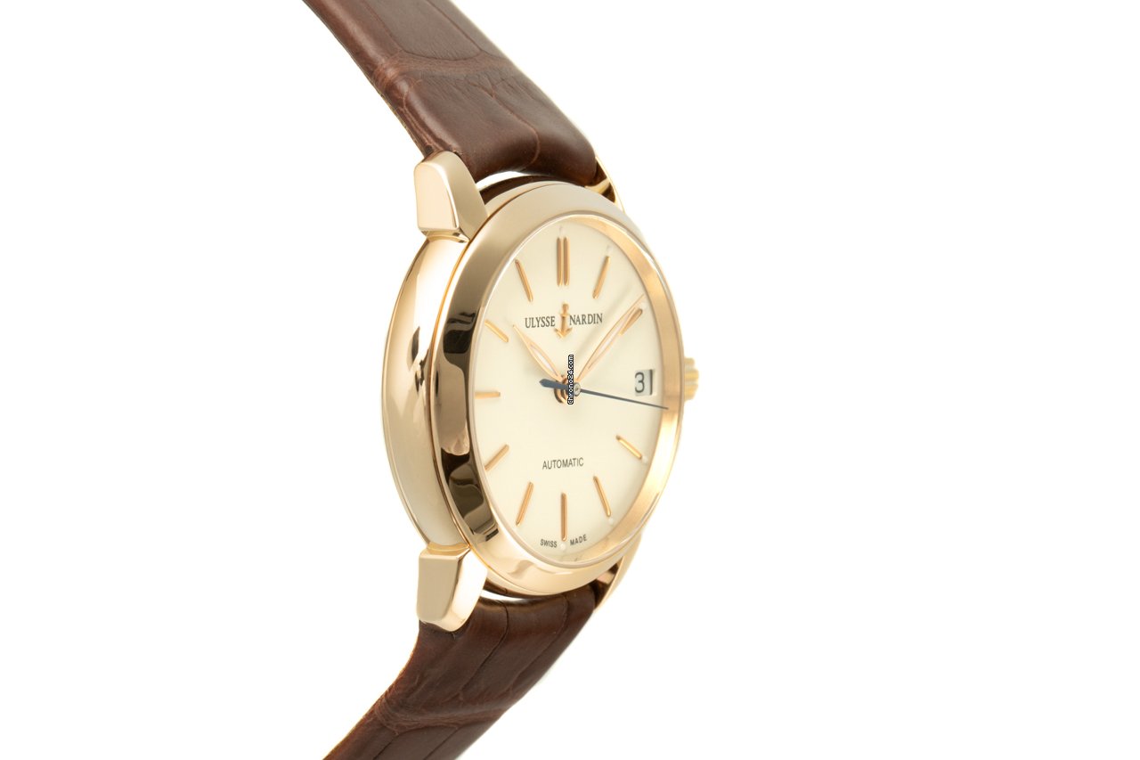 IMG_9081 Ulysse Nardin Classico Womens watch Automatic Yellow gold 8106-116 Replica 4