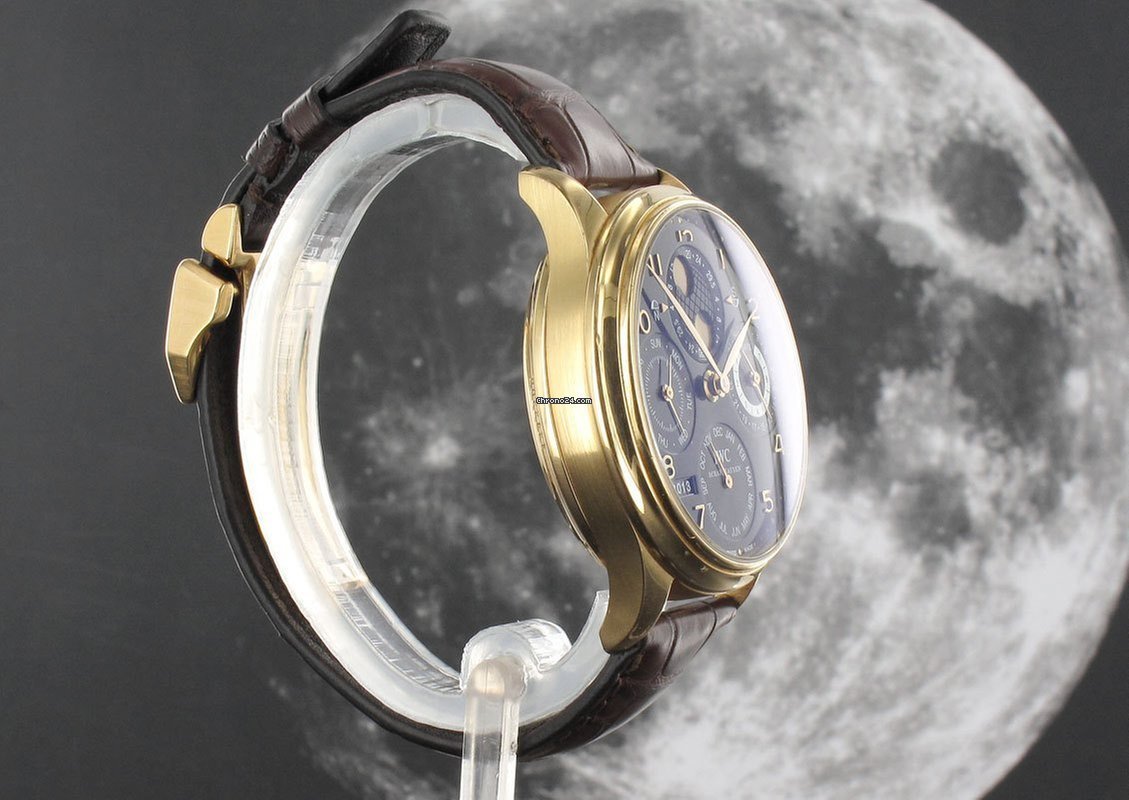IMG_9081 IWC Portuguese Perpetual Calendar Automatic Rose gold 502103 Replica 4