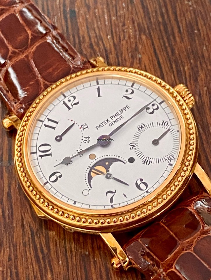 IMG_9081 Patek Philippe Mens watch Unisex Automatic Yellow gold 5015 J Replica 4